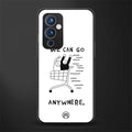we can go anywhere back phone cover | glass case for oneplus 9