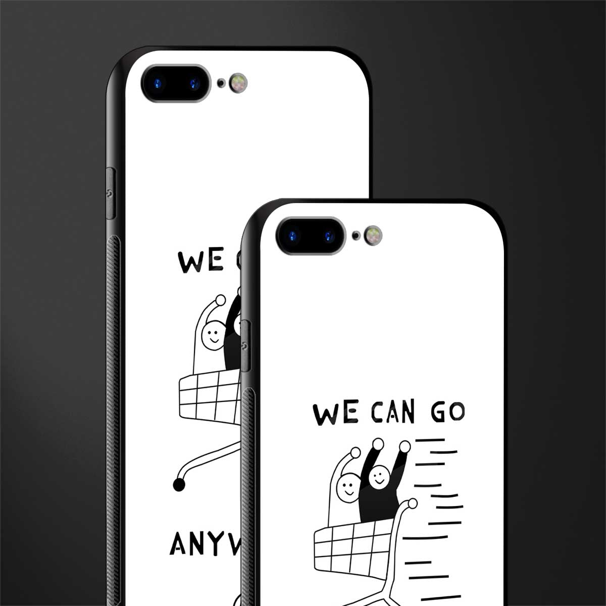 we can go anywhere glass case for iphone 8 plus image-2