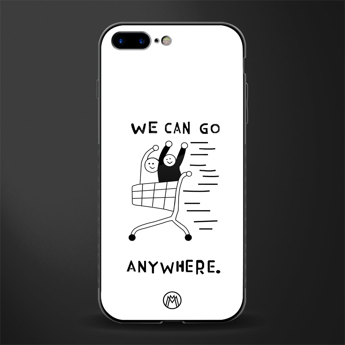 we can go anywhere glass case for iphone 7 plus image