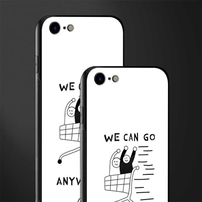 we can go anywhere glass case for iphone 8 image-2