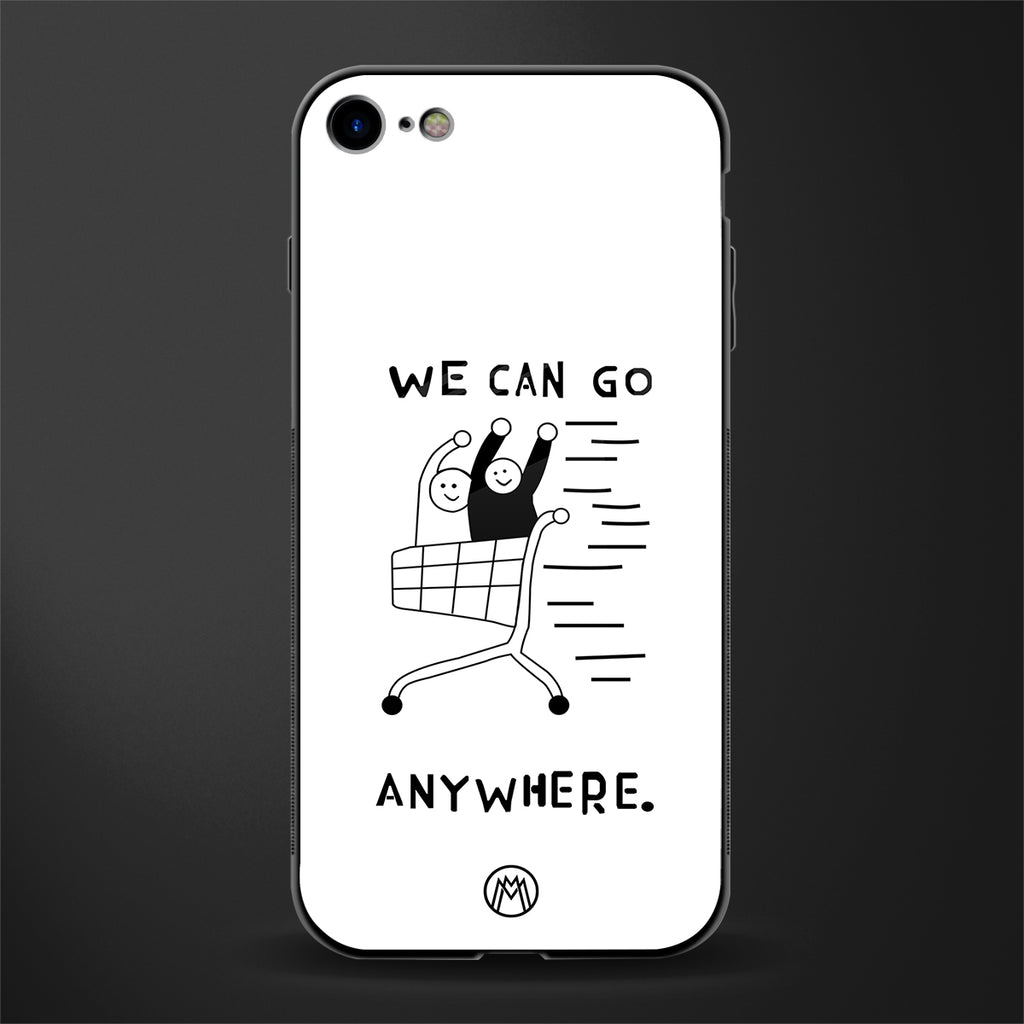 we can go anywhere glass case for iphone 8 image