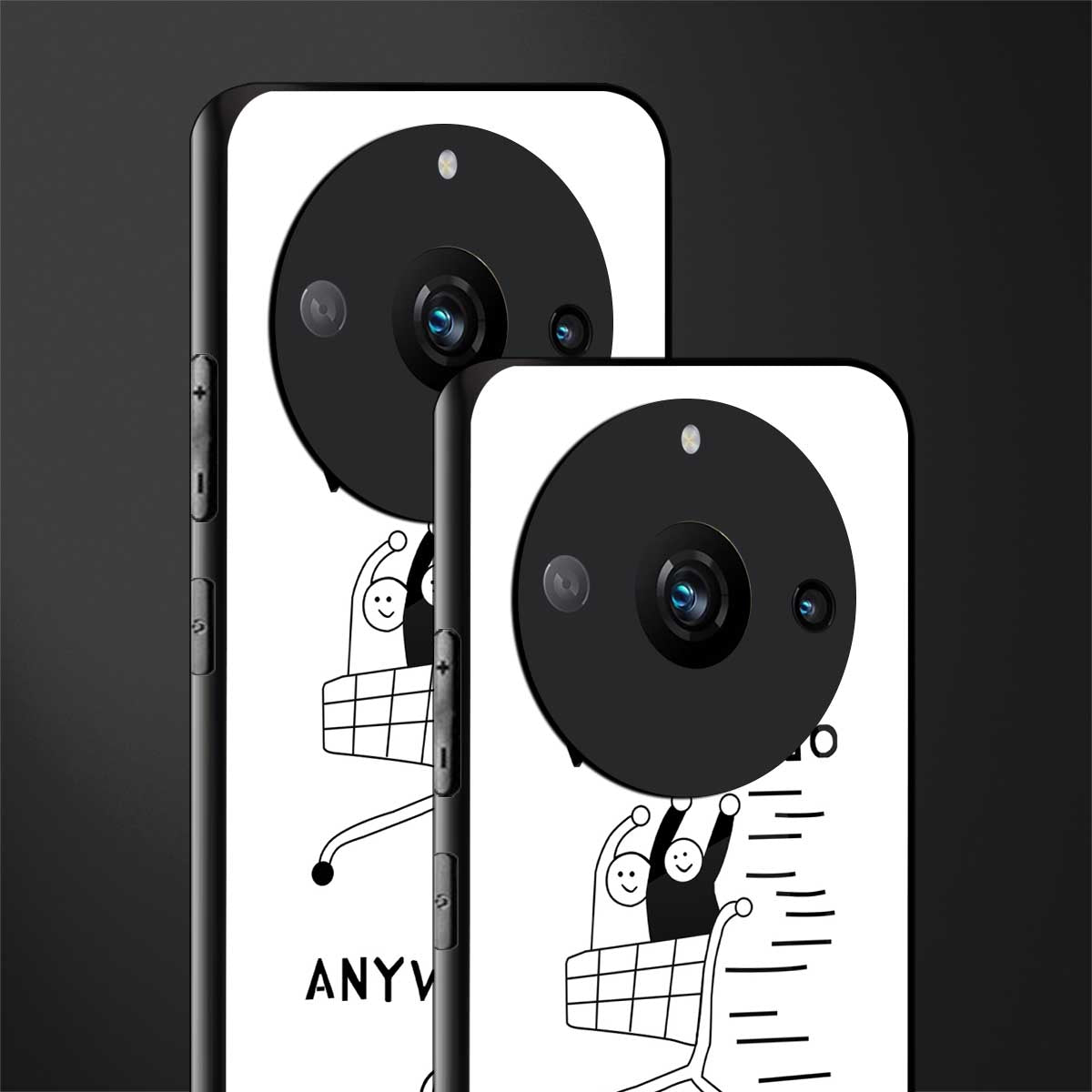 we can go anywhere back phone cover | glass case for realme 11 pro 5g