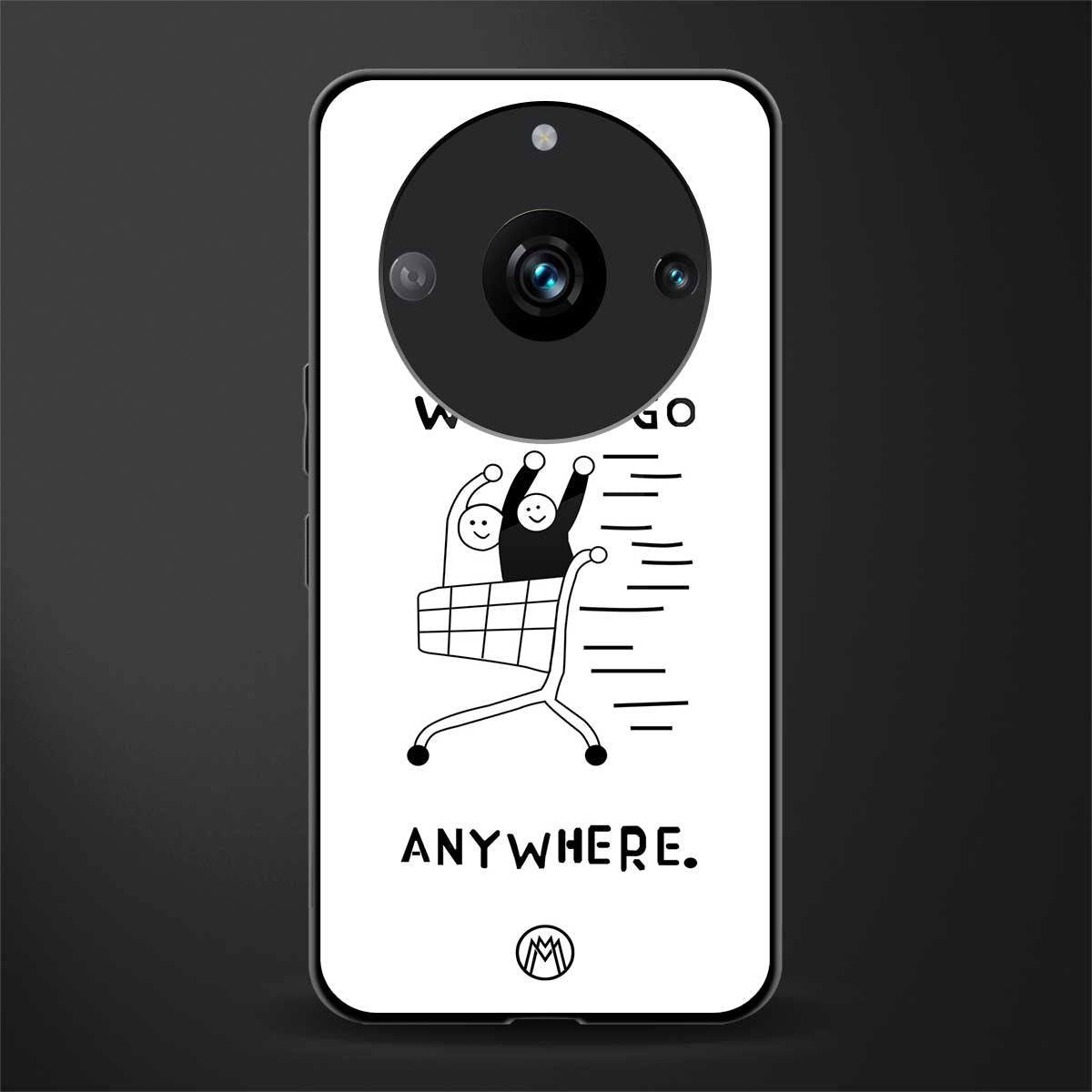 we can go anywhere back phone cover | glass case for realme 11 pro 5g