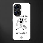 we can go anywhere back phone cover | glass case for realme c55