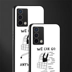 we can go anywhere back phone cover | glass case for oppo a74 4g