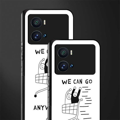 we can go anywhere back phone cover | glass case for iQOO 9 Pro