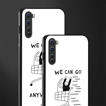 we can go anywhere glass case for oneplus nord ac2001 image-2