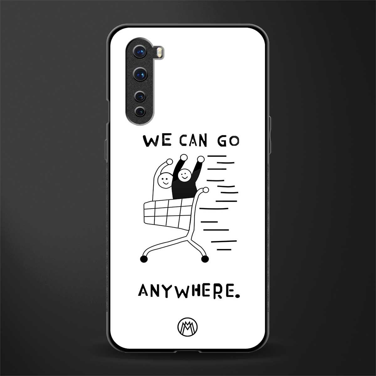 we can go anywhere glass case for oneplus nord ac2001 image