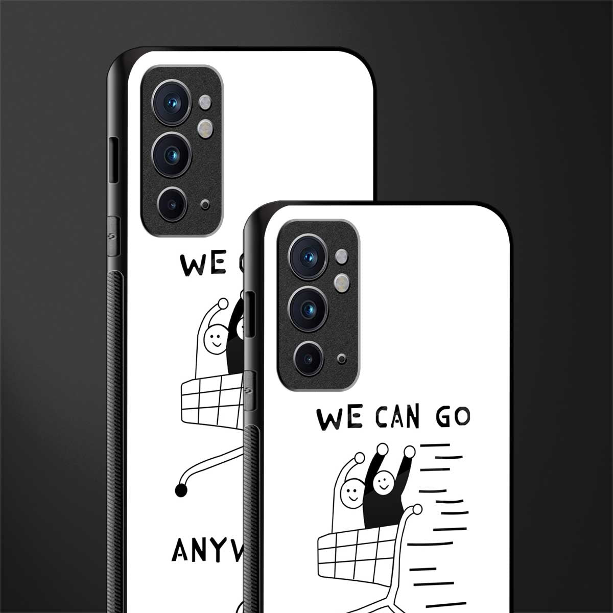 we can go anywhere glass case for oneplus 9rt image-2