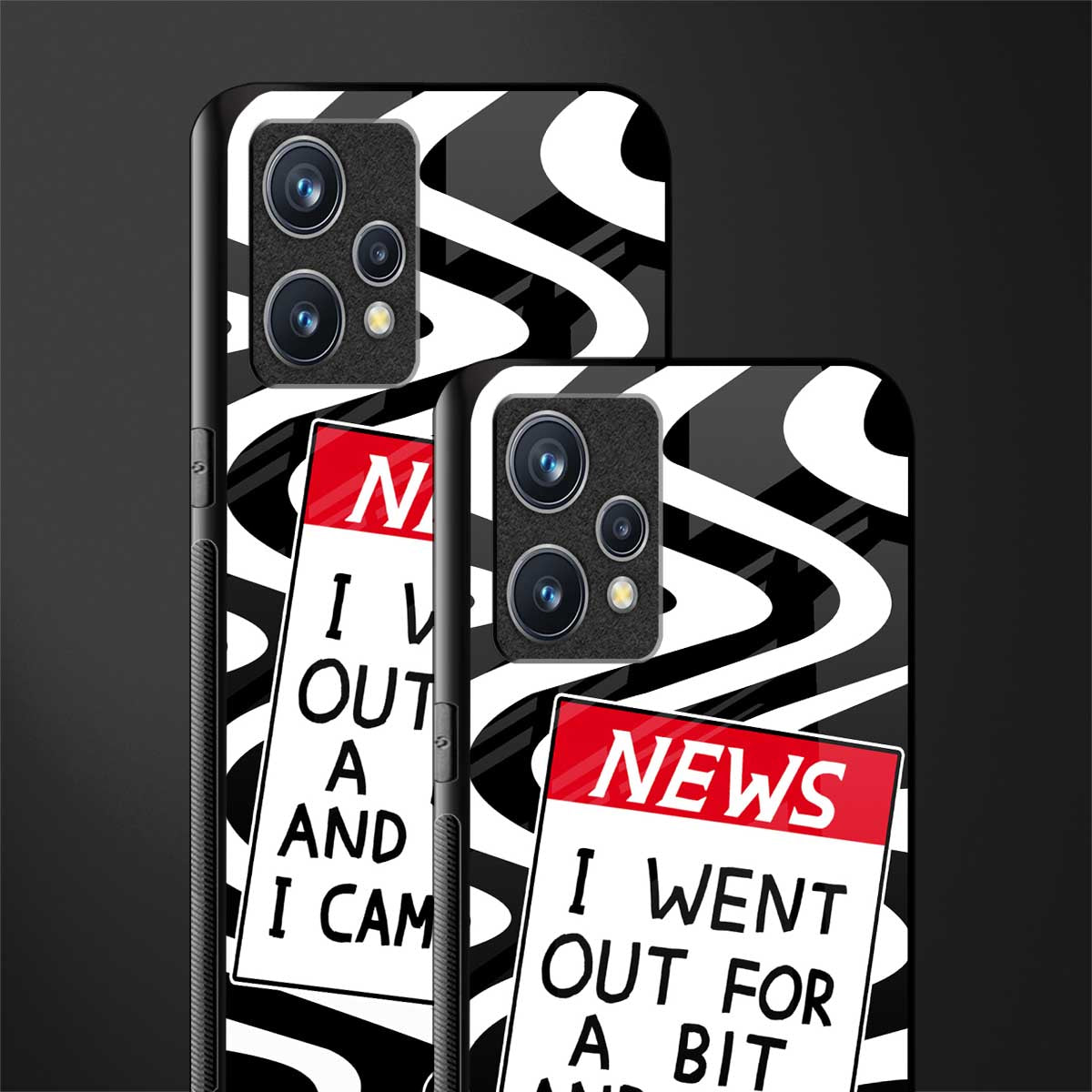 went out for a bit glass case for realme 9 4g image-2