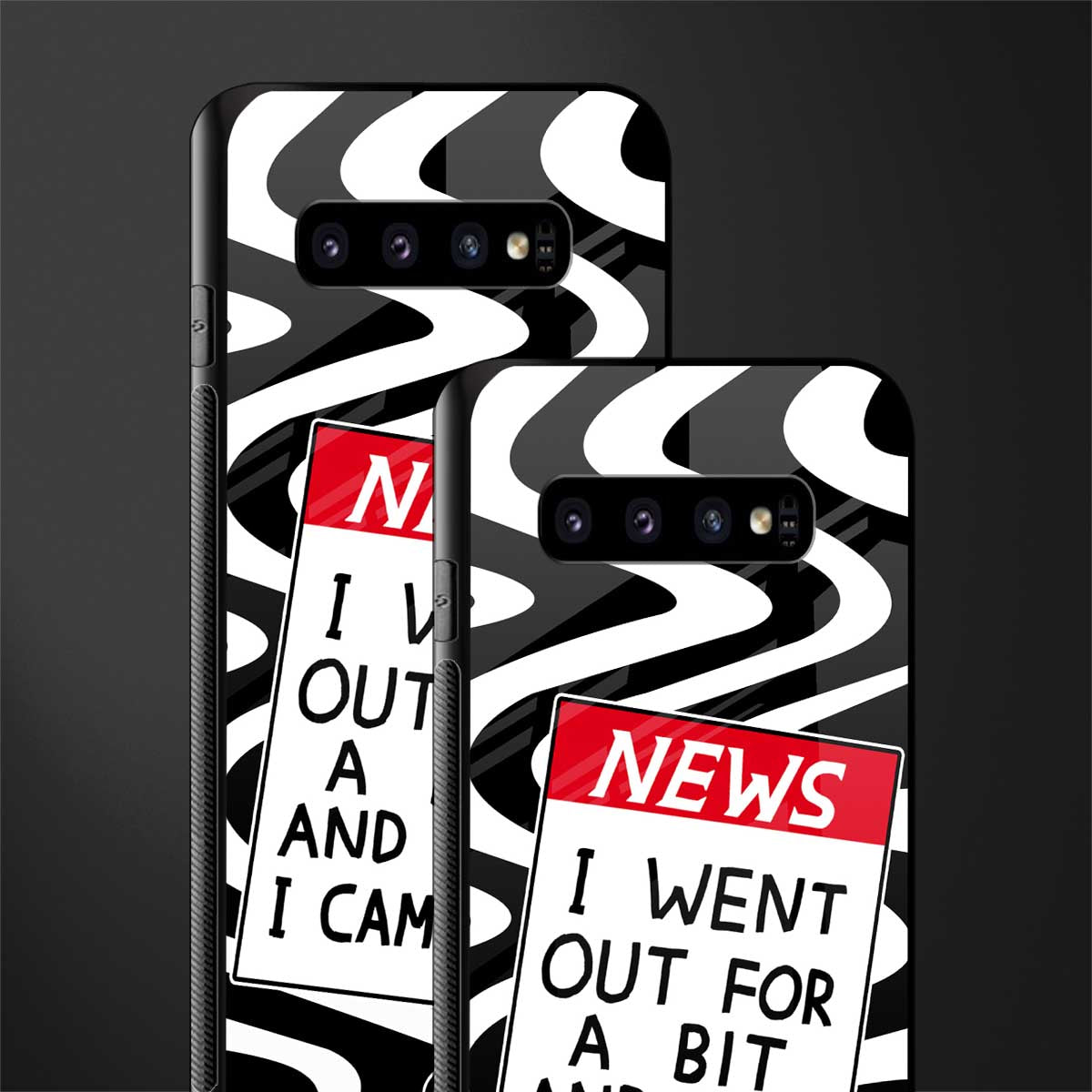 went out for a bit glass case for samsung galaxy s10 plus image-2