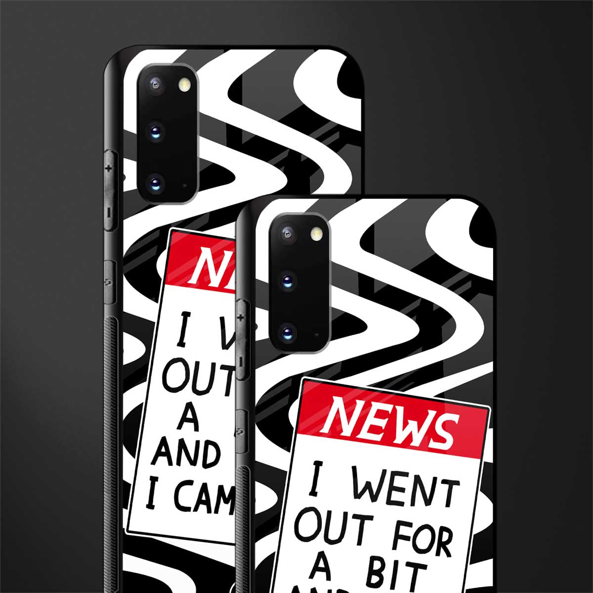 went out for a bit glass case for samsung galaxy s20 image-2