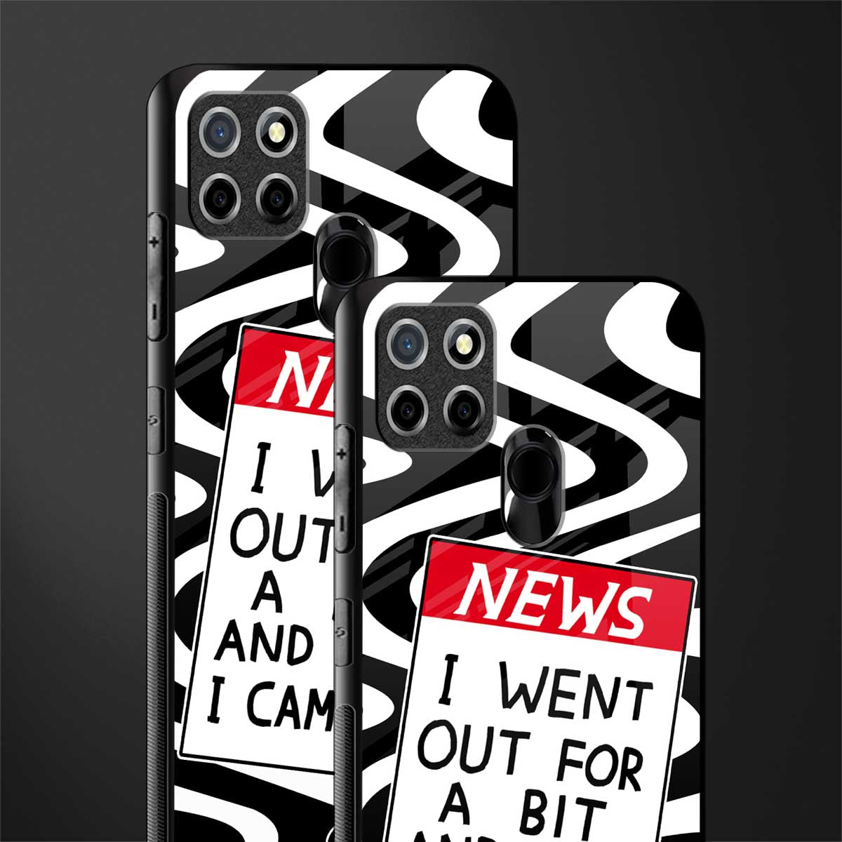 went out for a bit glass case for realme narzo 20 image-2
