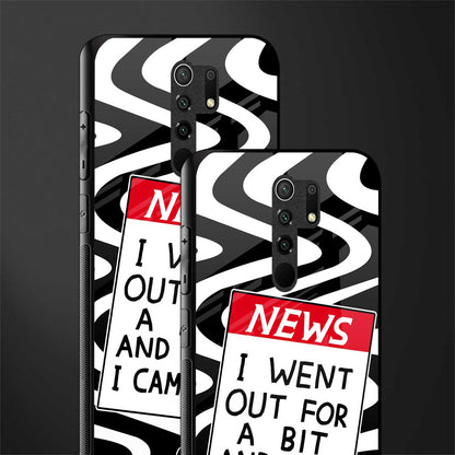 went out for a bit glass case for redmi 9 prime image-2