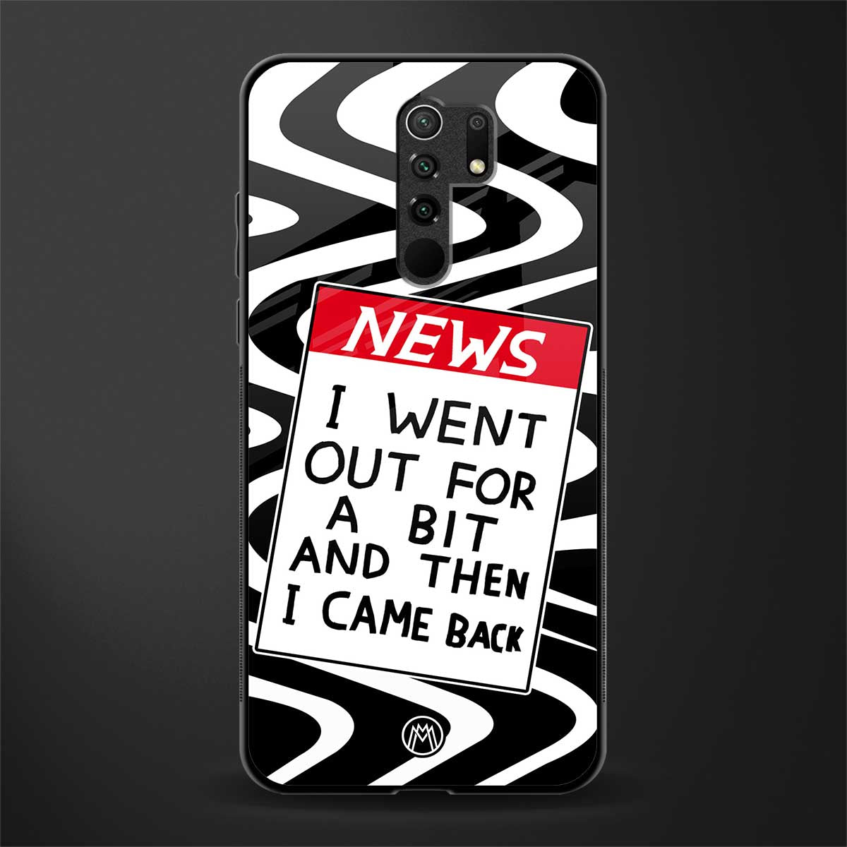 went out for a bit glass case for poco m2 image