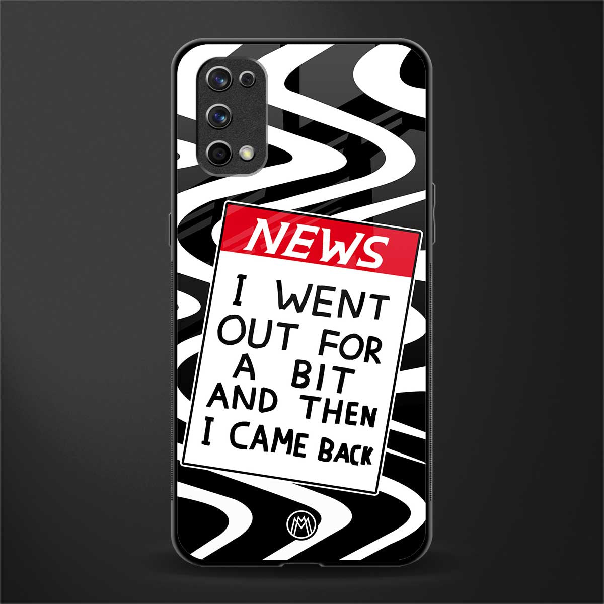 went out for a bit glass case for realme 7 pro image