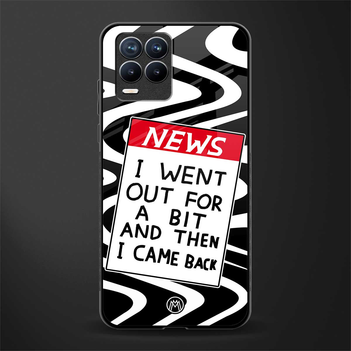 went out for a bit glass case for realme 8 4g image