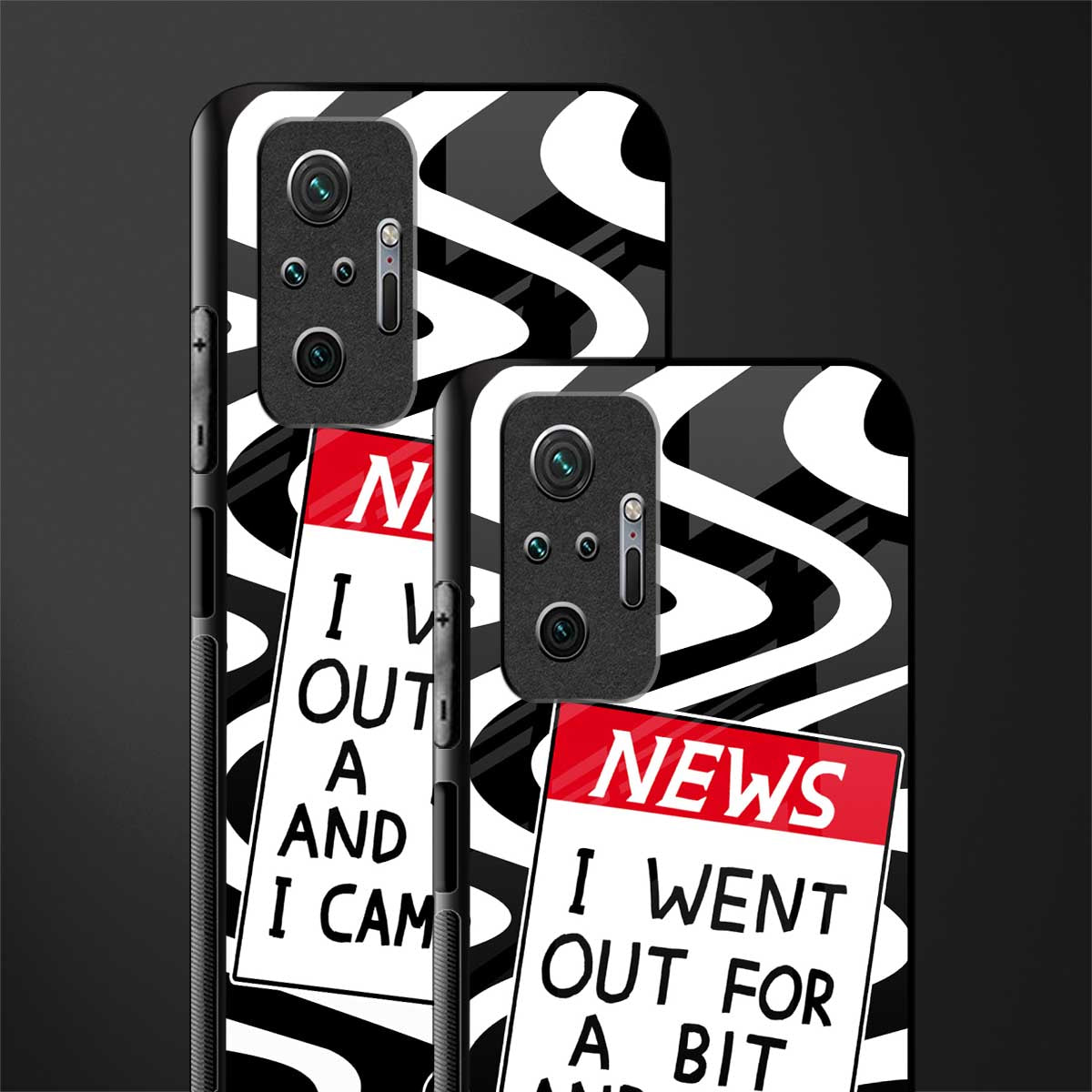 went out for a bit glass case for redmi note 10 pro max image-2