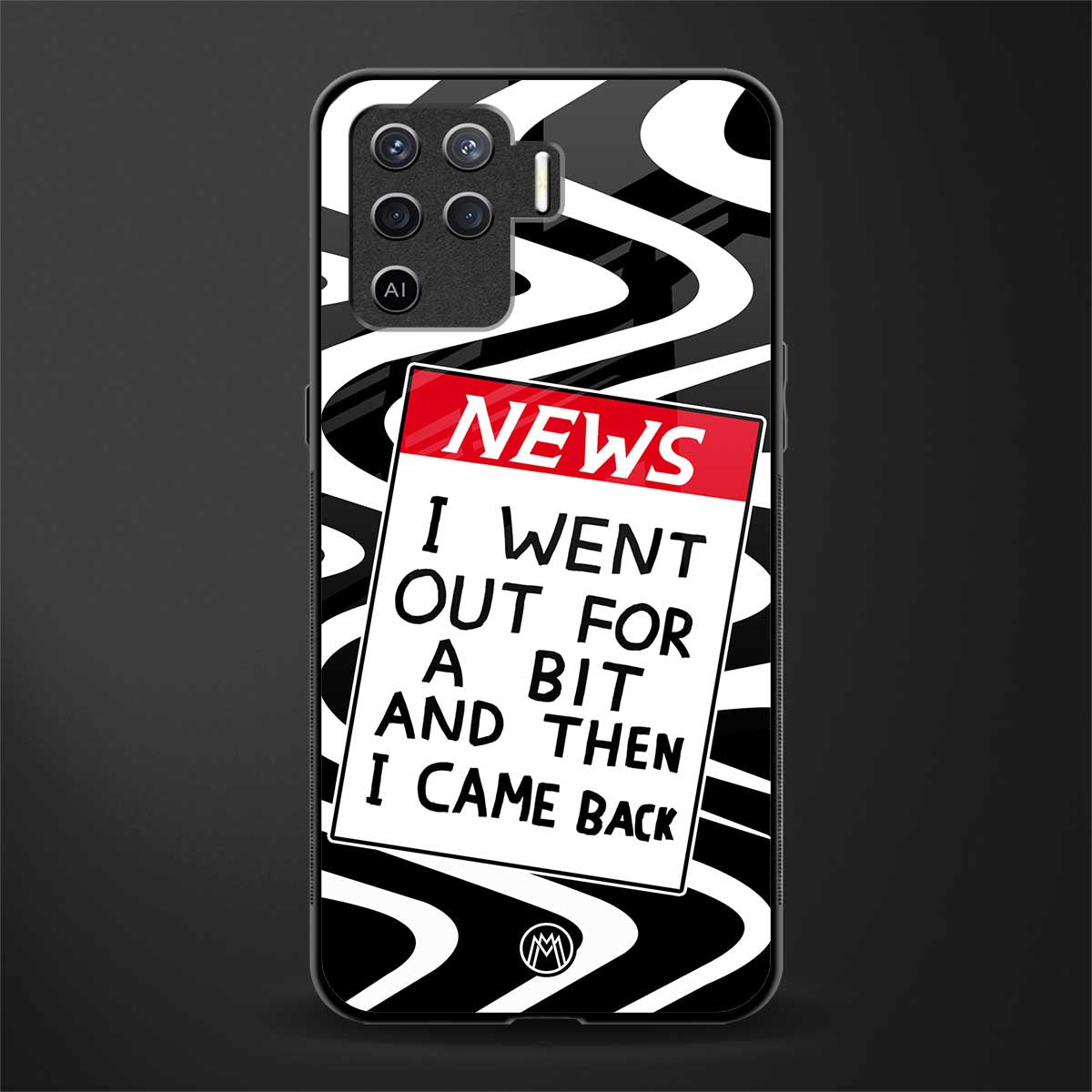 went out for a bit glass case for oppo f19 pro image