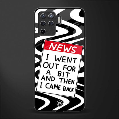 went out for a bit glass case for oppo f19 pro image