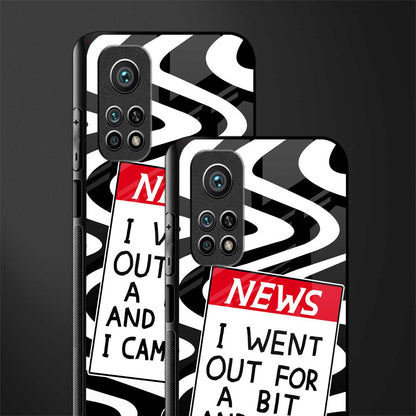 went out for a bit glass case for mi 10t 5g image-2