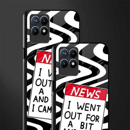 went out for a bit glass case for realme 8i image-2