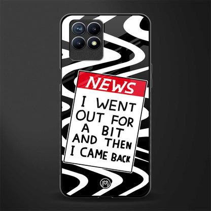 went out for a bit glass case for realme 8i image