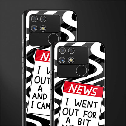 went out for a bit back phone cover | glass case for realme narzo 50a
