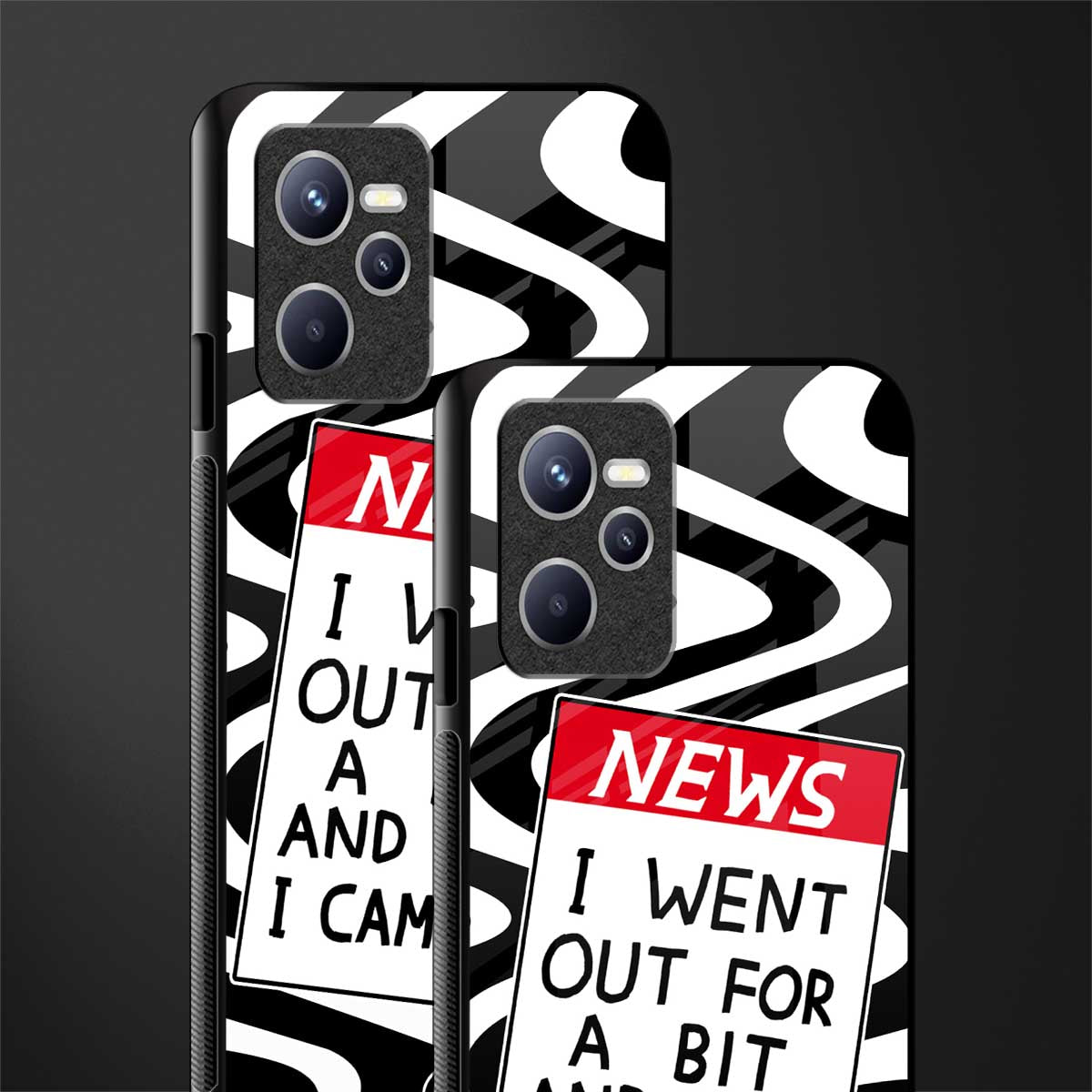 went out for a bit glass case for realme c35 image-2