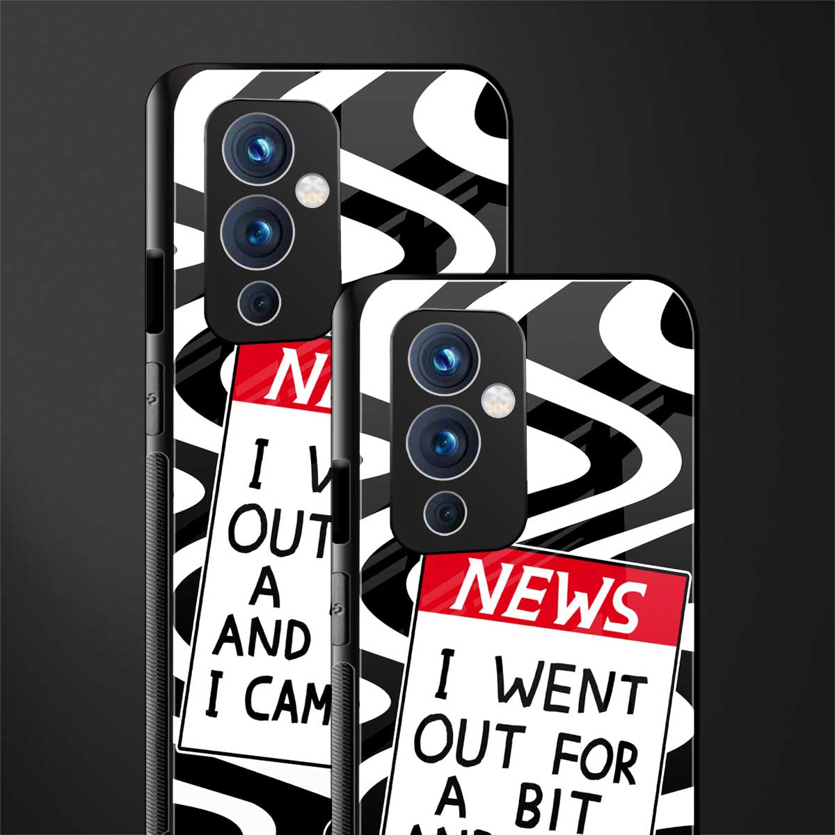 went out for a bit back phone cover | glass case for oneplus 9