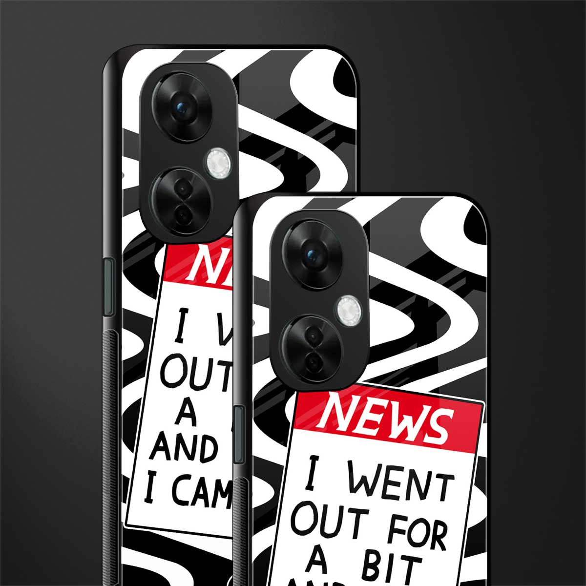 went out for a bit back phone cover | glass case for oneplus nord ce 3 lite