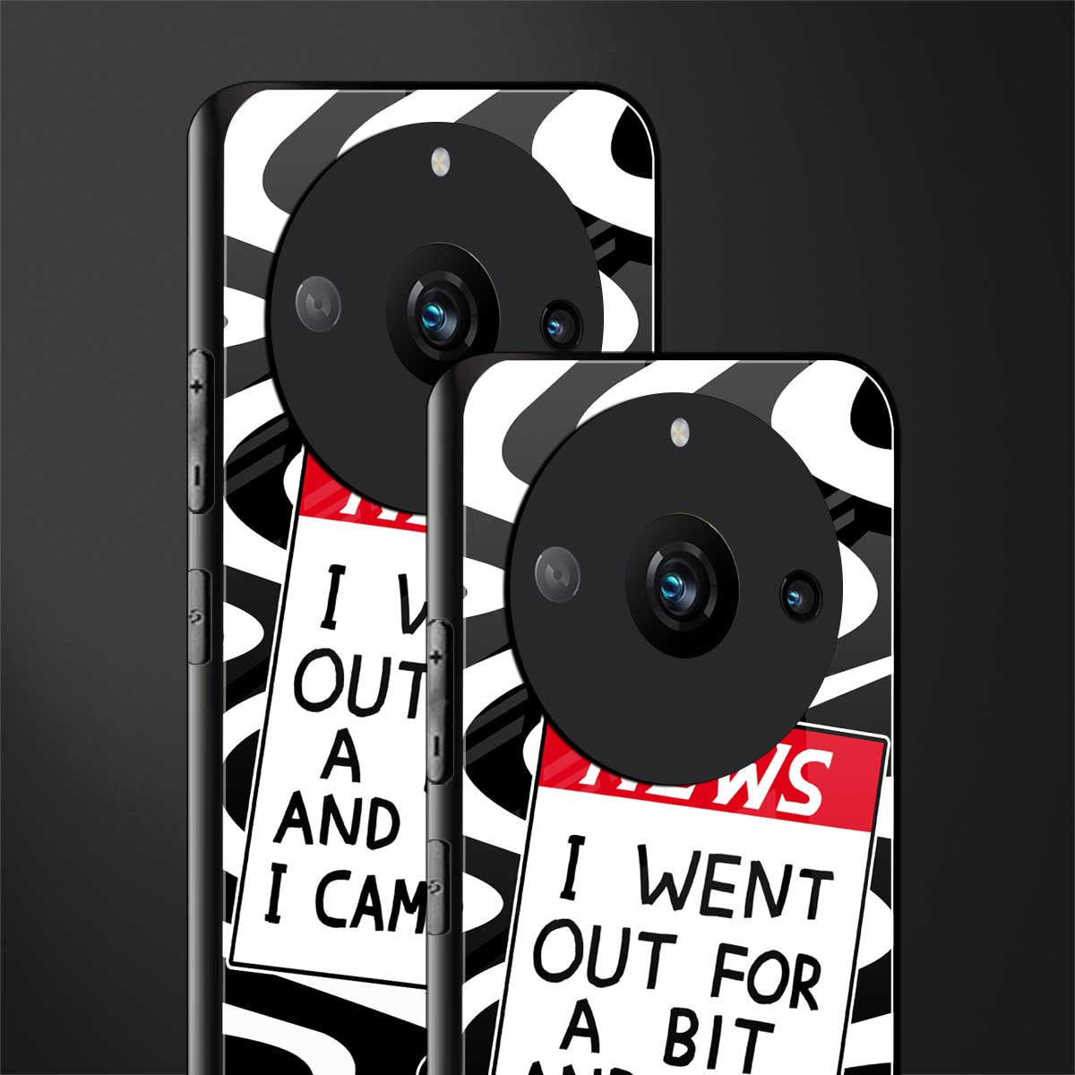 went out for a bit back phone cover | glass case for realme 11 pro 5g