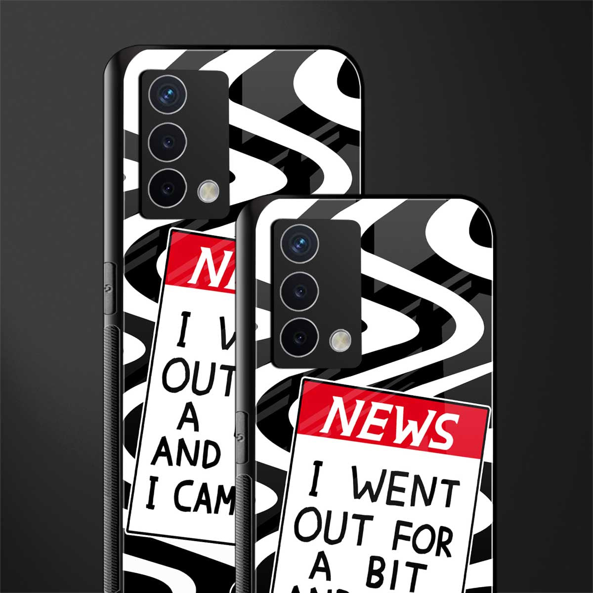 went out for a bit back phone cover | glass case for oppo a74 4g