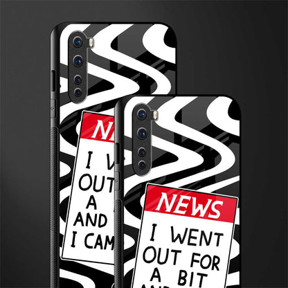 went out for a bit glass case for oneplus nord ac2001 image-2