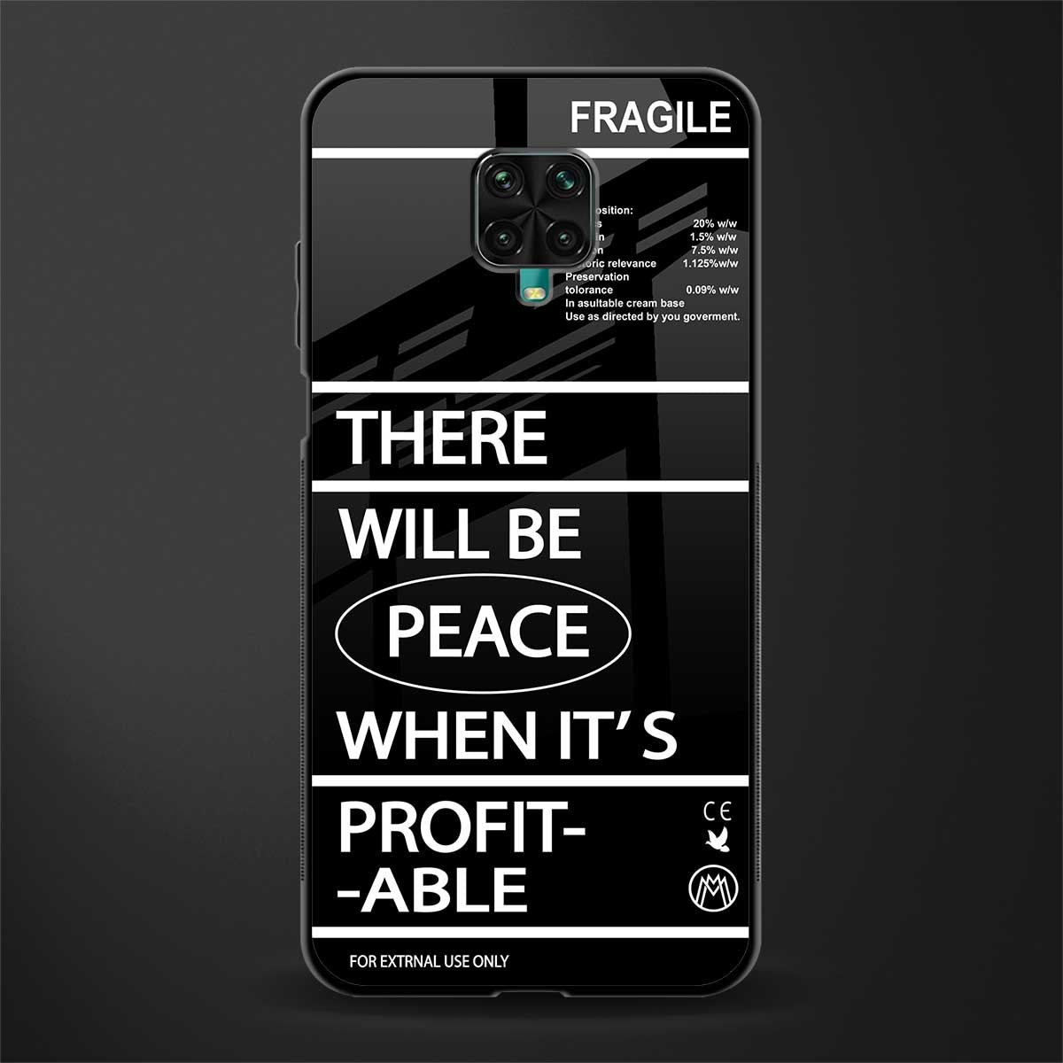 when it's profitable glass case for redmi note 9 pro image