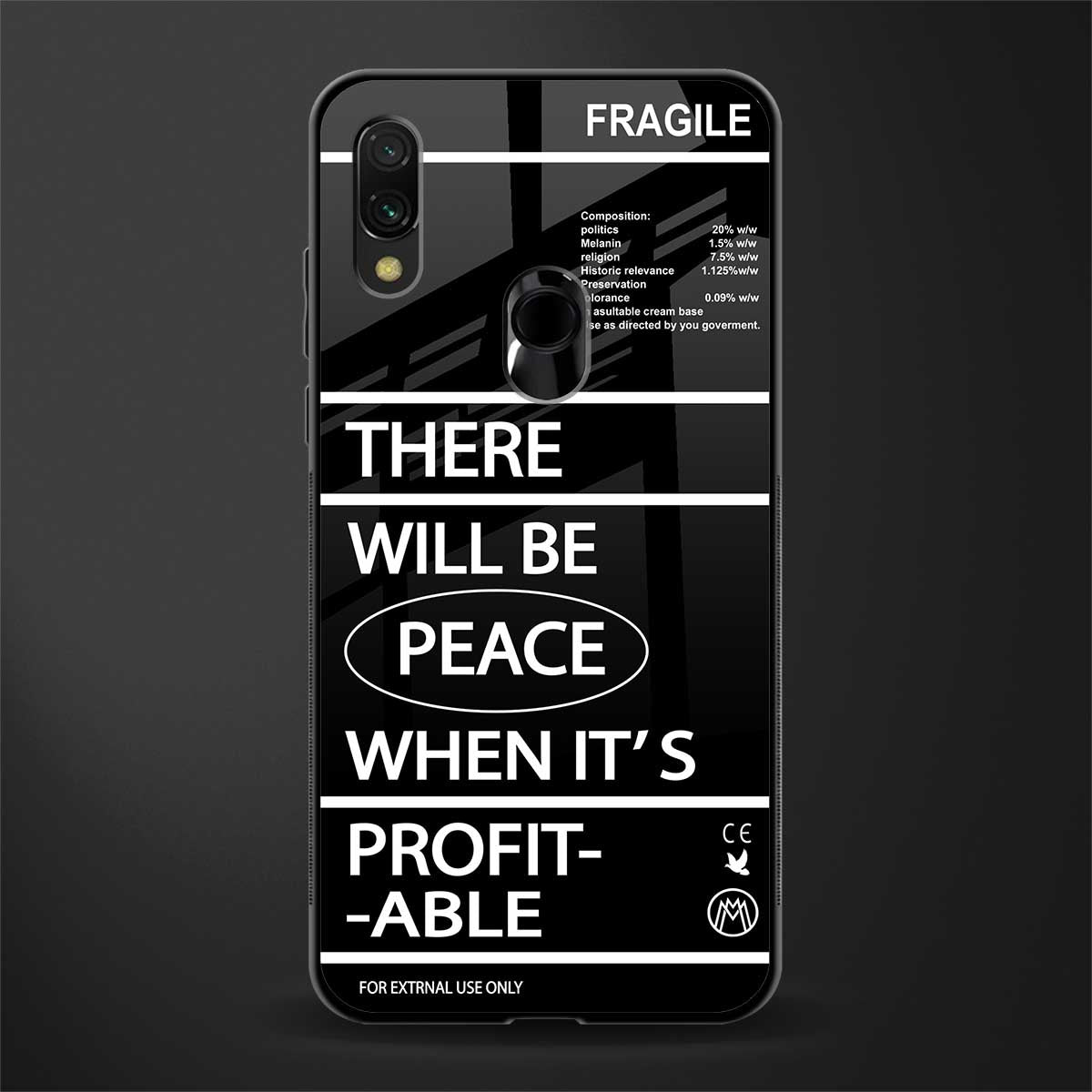 when it's profitable glass case for redmi 7redmi y3 image