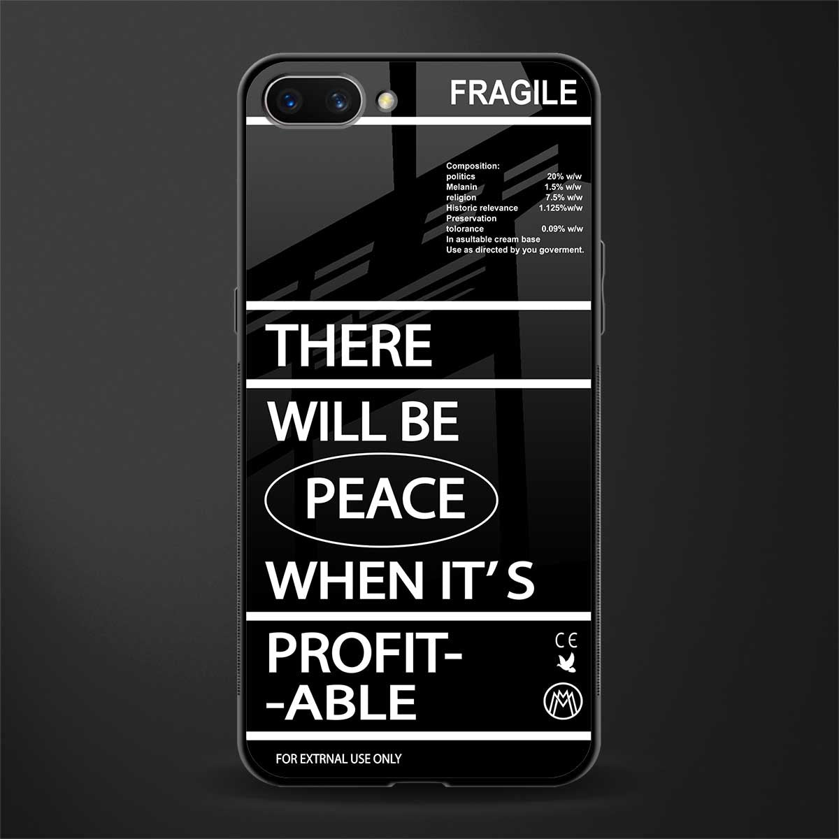 when it's profitable glass case for realme c1 image
