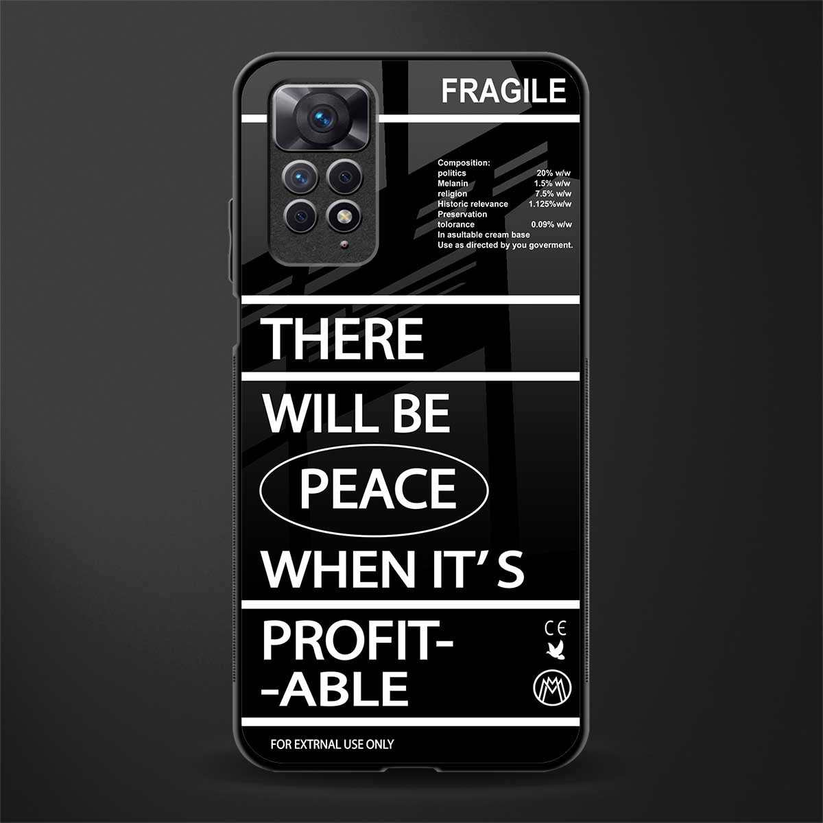 when it's profitable glass case for redmi note 11 image