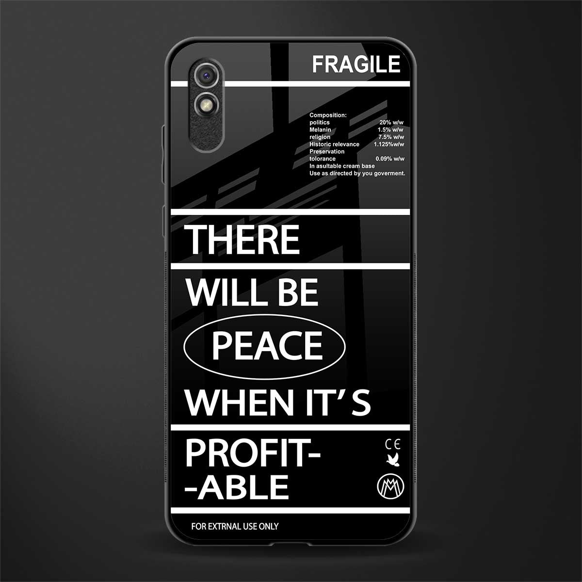 when it's profitable glass case for redmi 9i image