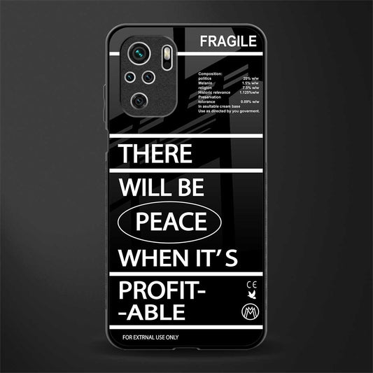 when it's profitable glass case for redmi note 10 image