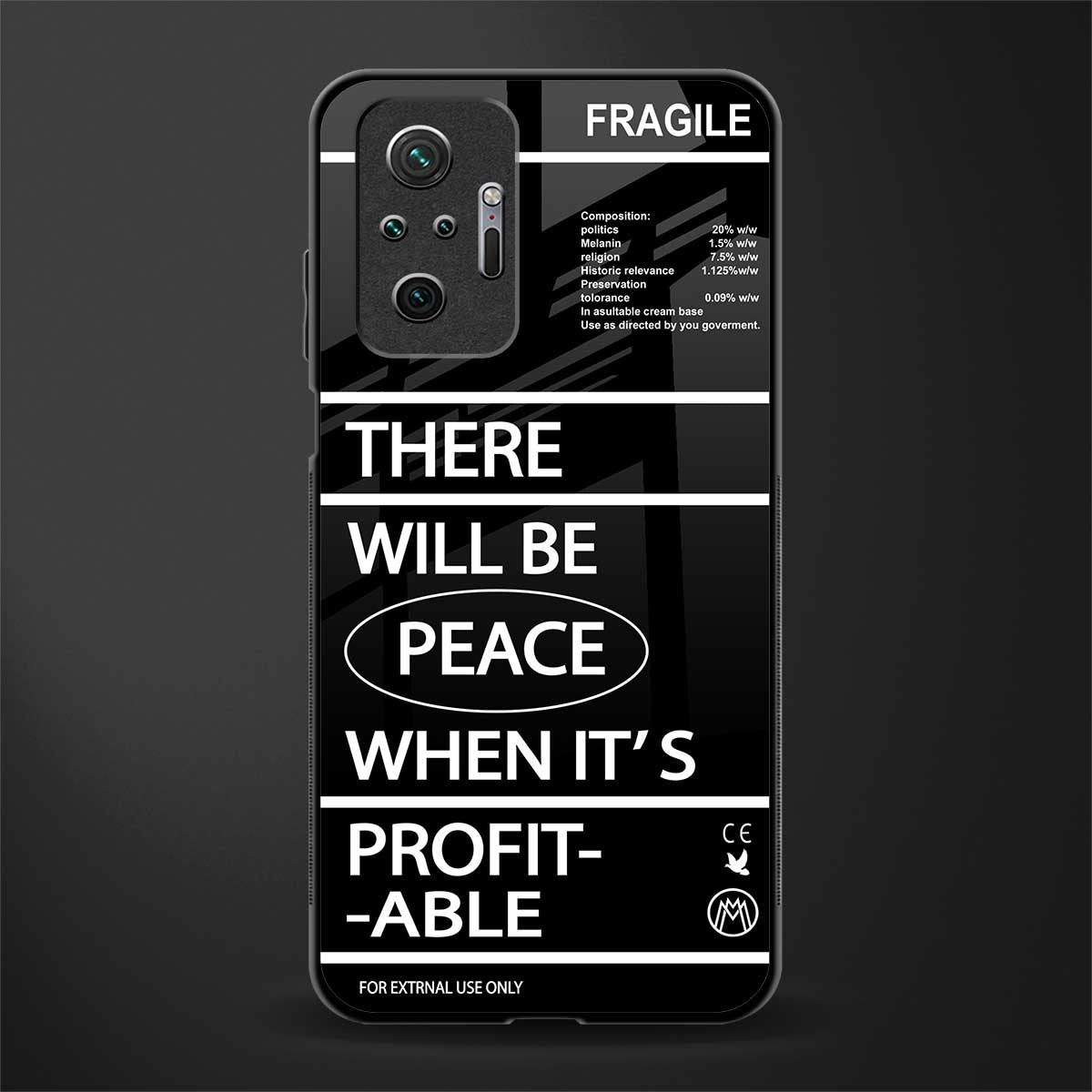when it's profitable glass case for redmi note 10 pro image