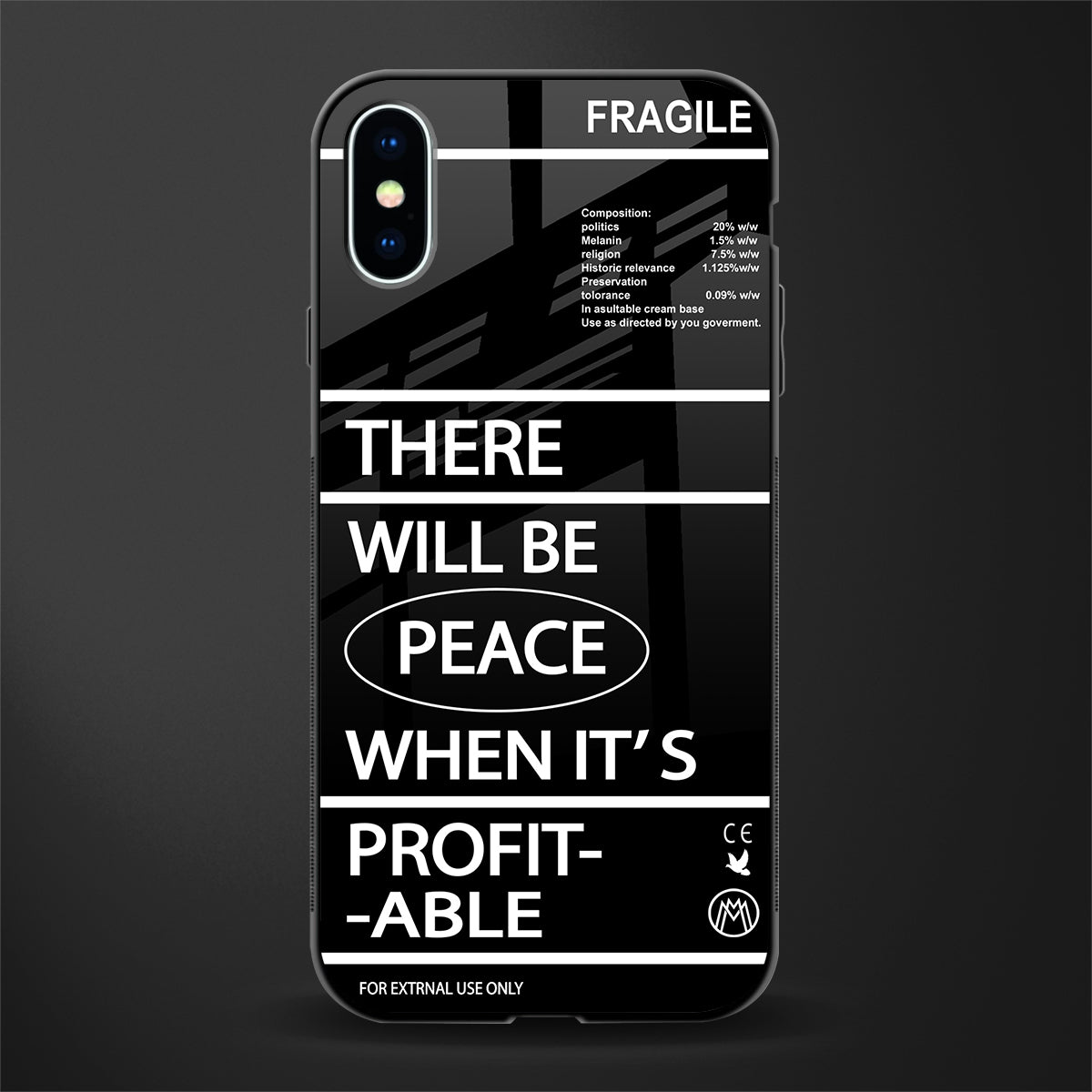 when it's profitable glass case for iphone xs image