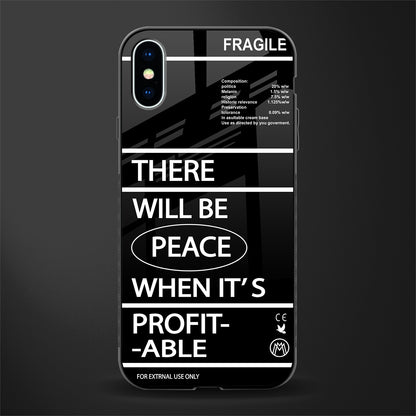 when it's profitable glass case for iphone xs image