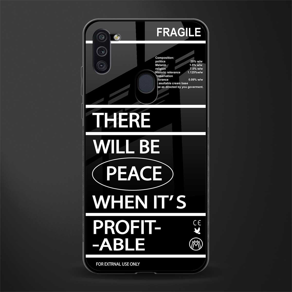 when it's profitable glass case for samsung galaxy m11 image