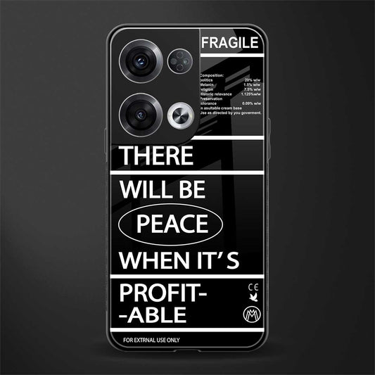 when it's profitable back phone cover | glass case for oppo reno 8