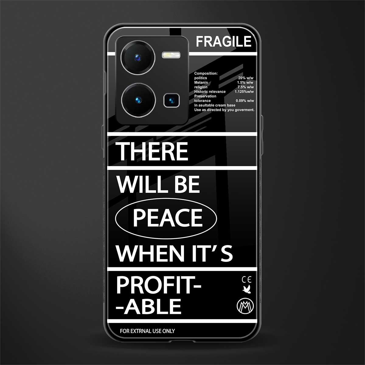 when it's profitable back phone cover | glass case for vivo y35 4g