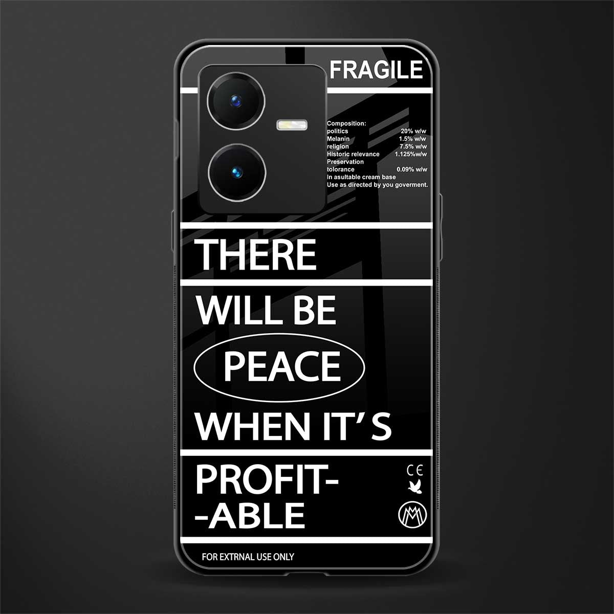 when it's profitable back phone cover | glass case for vivo y22