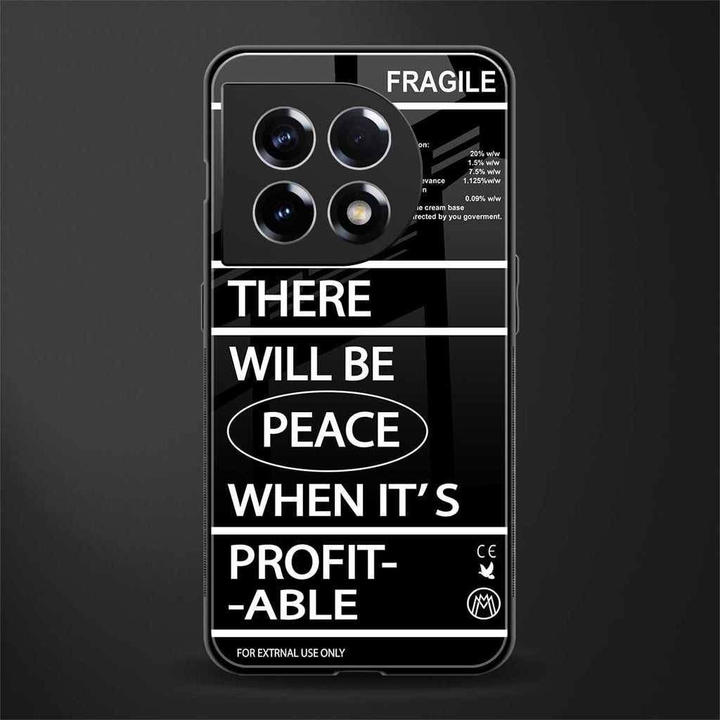 when it's profitable back phone cover | glass case for oneplus 11