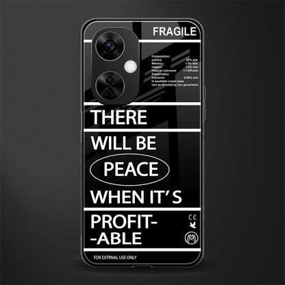 when it's profitable back phone cover | glass case for oneplus nord ce 3 lite