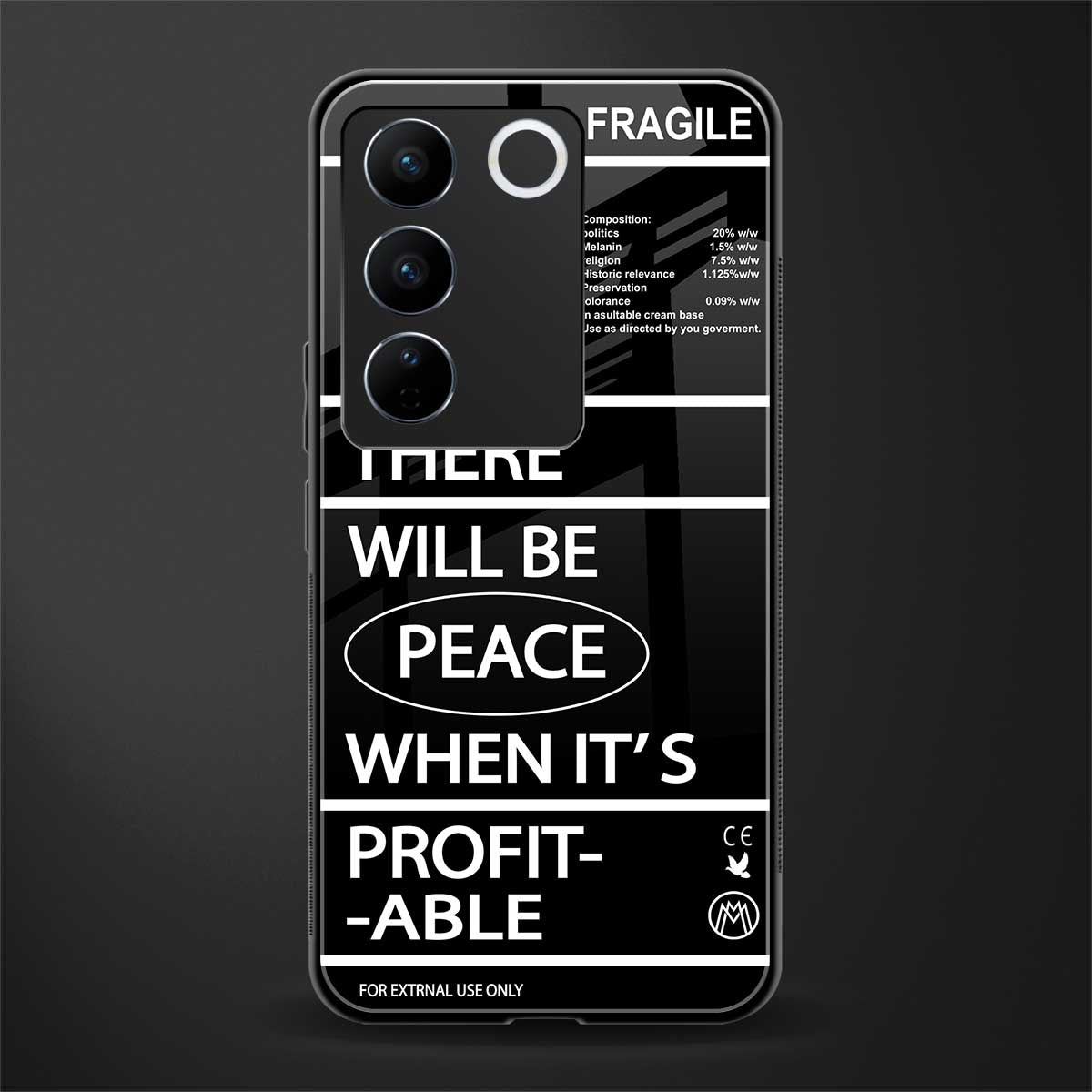 when it's profitable back phone cover | glass case for vivo v27 pro 5g